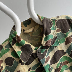 Manteau de corvée en coton camouflage des années 1970/80