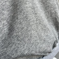 1980s Blank Gray Sweatshirt Muscle Tank - Vest