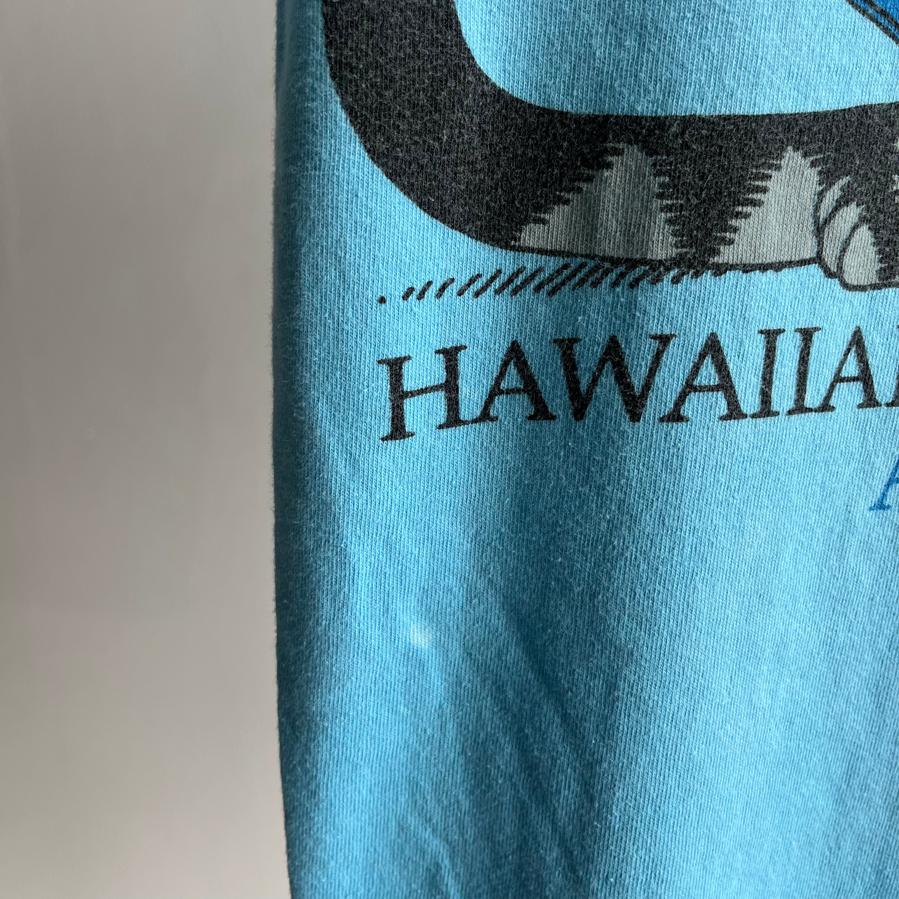 T-shirt avant et arrière de la Hawaiian Humane Society des années 1970