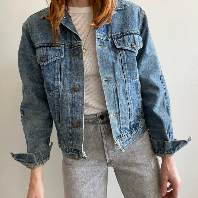 Veste en jean Calvin Klein des années 1990 avec détails sur les manches Rad