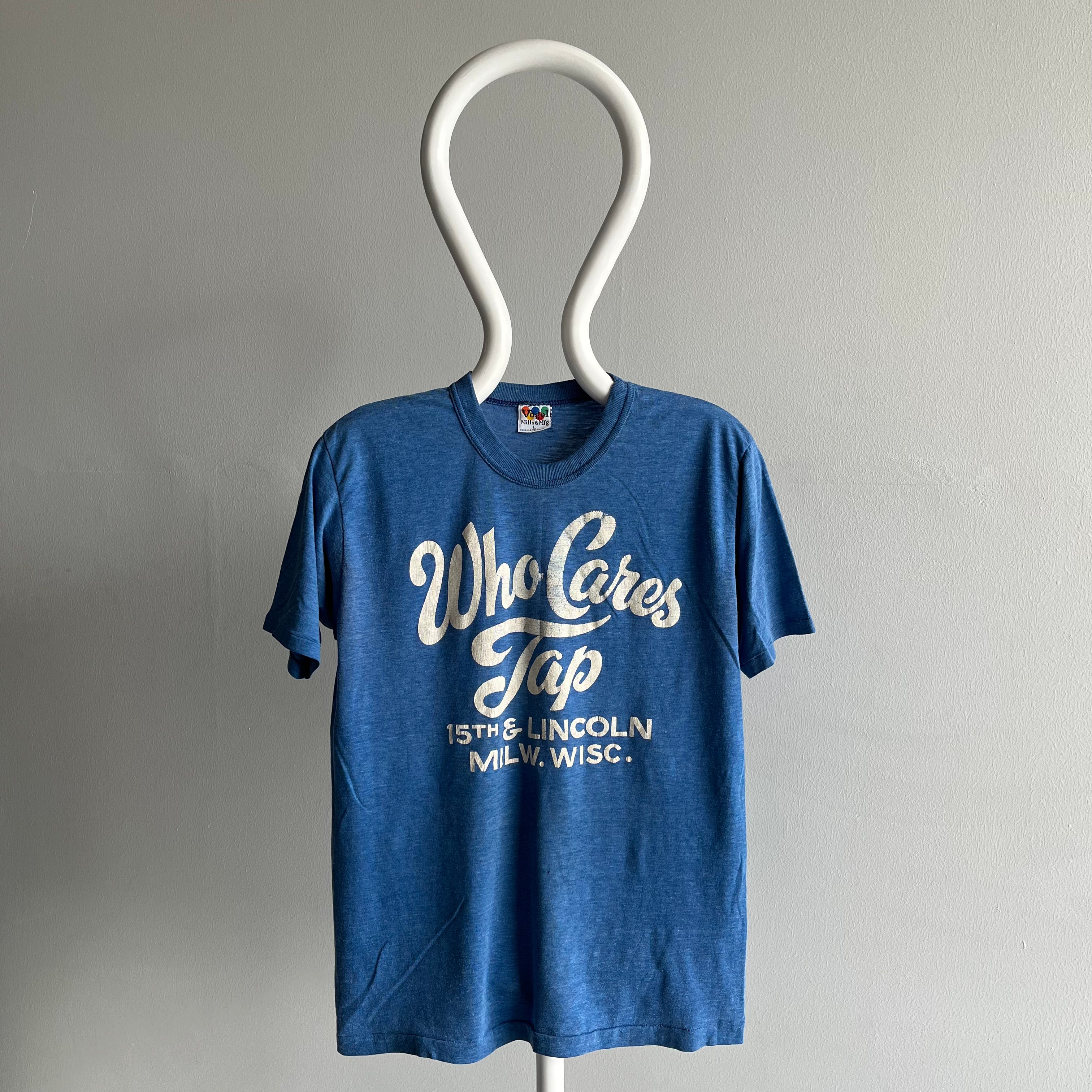 T-shirt Qui se soucie du robinet des années 1970