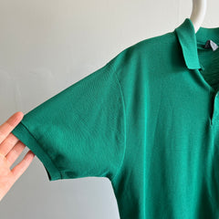 1980s USA Made Le Tigre Kelly Green Polo T-Shirt