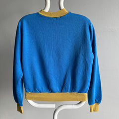 1960/70s Two Tone Mock Neck Sweatshirt - Swoon