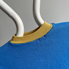 Sweat-shirt bicolore à col montant des années 1960/70 - Swoon