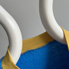 Sweat-shirt bicolore à col montant des années 1960/70 - Swoon