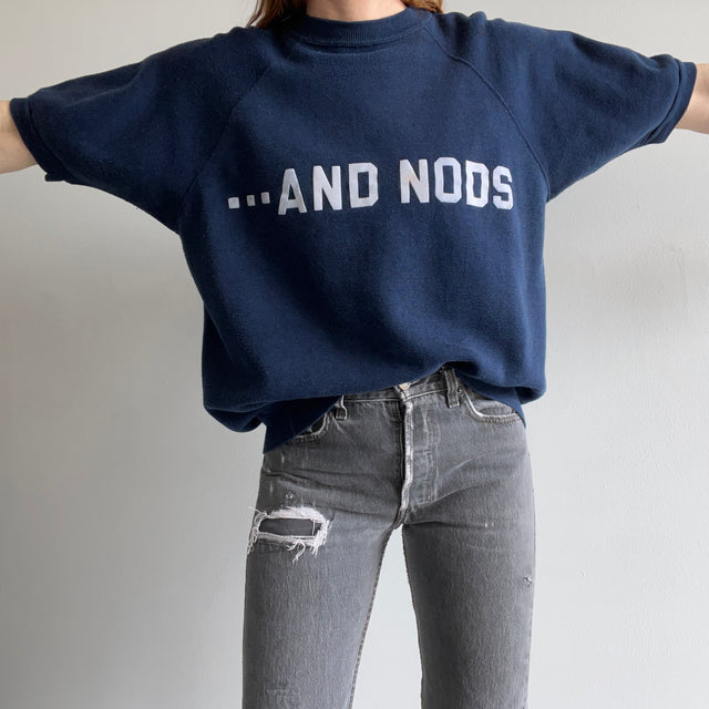 1970s "... And Nods" DIY Soft and Slouchy Sweatshirt