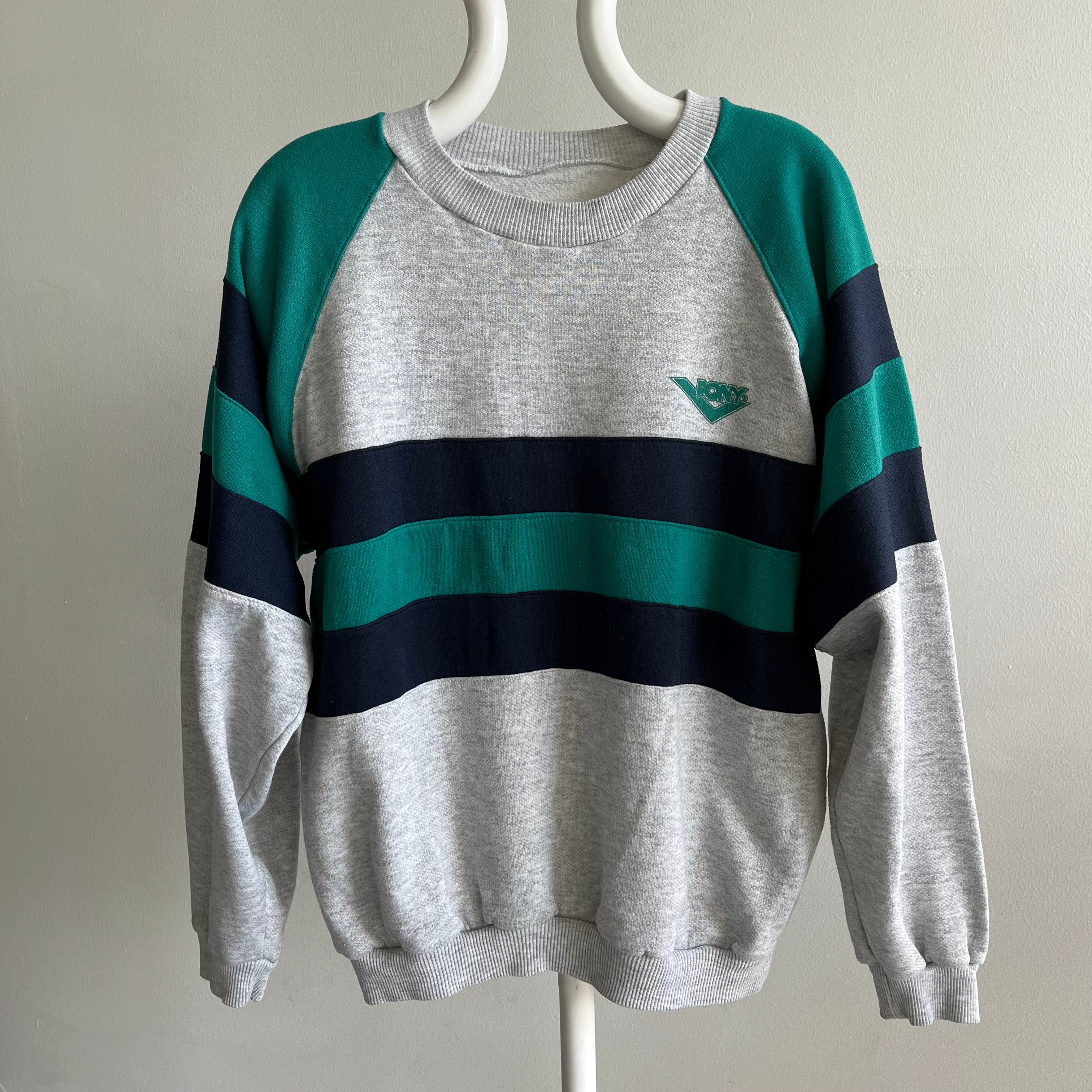 1980s Pony Color Block Sweatshirt - Oh My