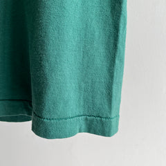 1980s Blank Green Selvedge Pocket T-Shirt - Dreamy