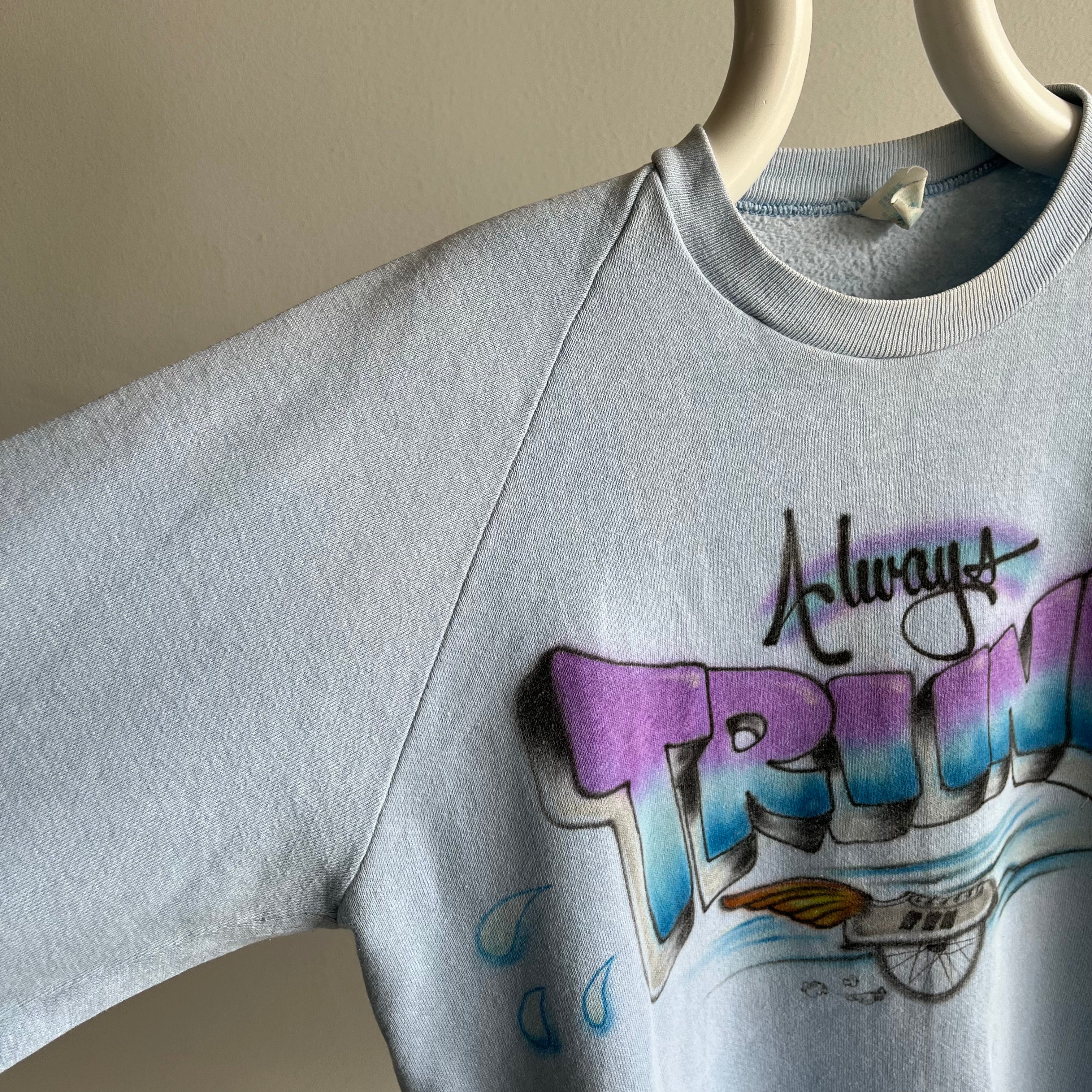 1980s Trying DIY Airbrush Sweatshirt