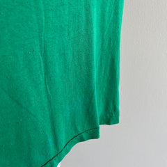 1980s Kelly Green Selvedge Pocket Muscle Tank