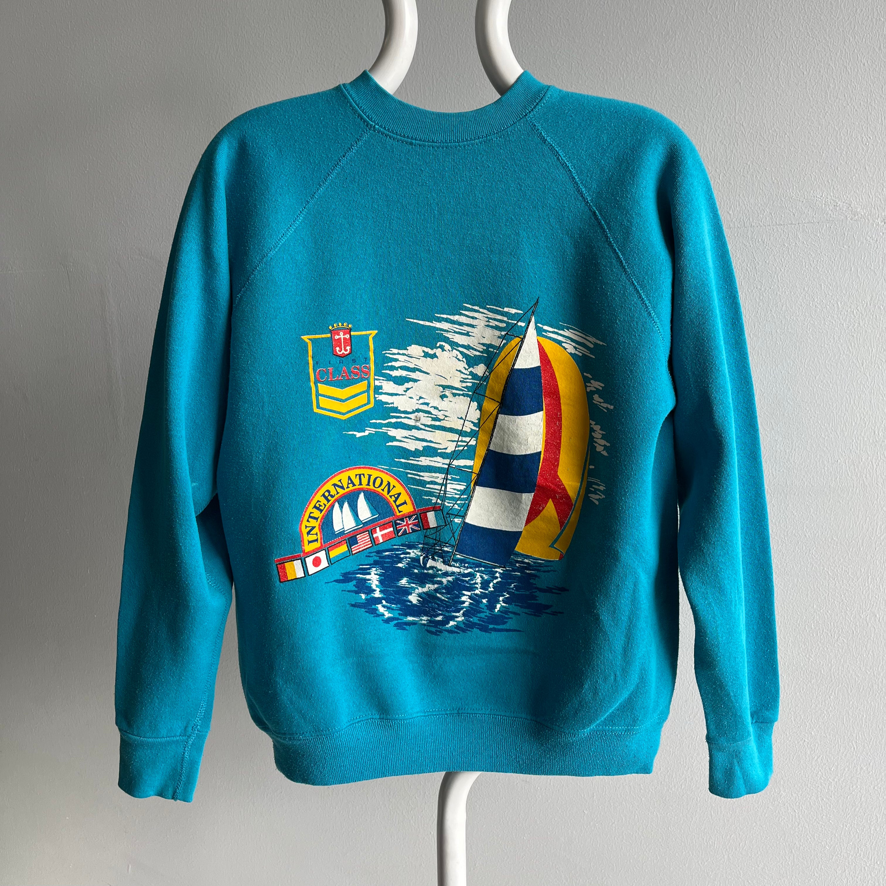 Sweat-shirt Concours international de voile des années 1980