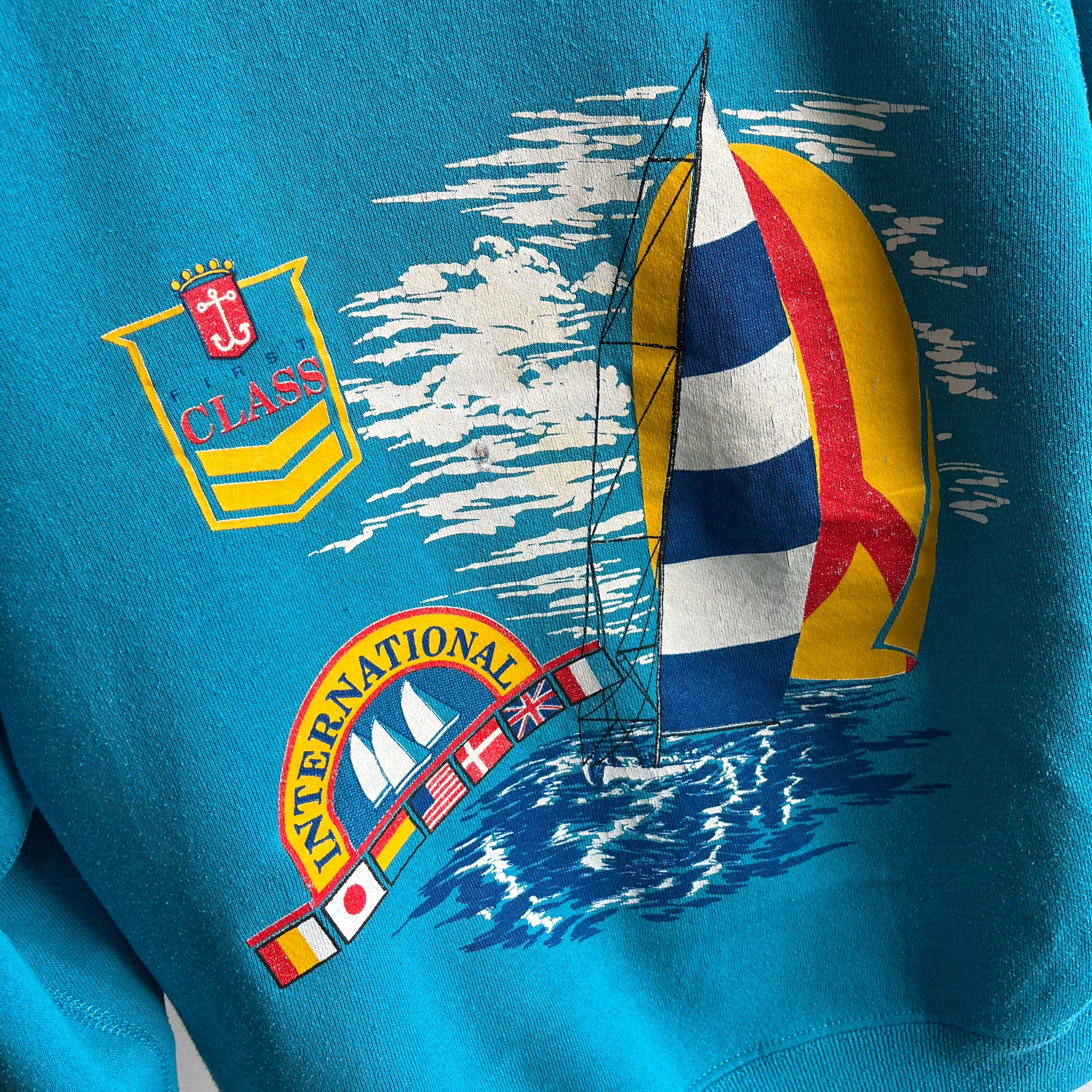 Sweat-shirt Concours international de voile des années 1980