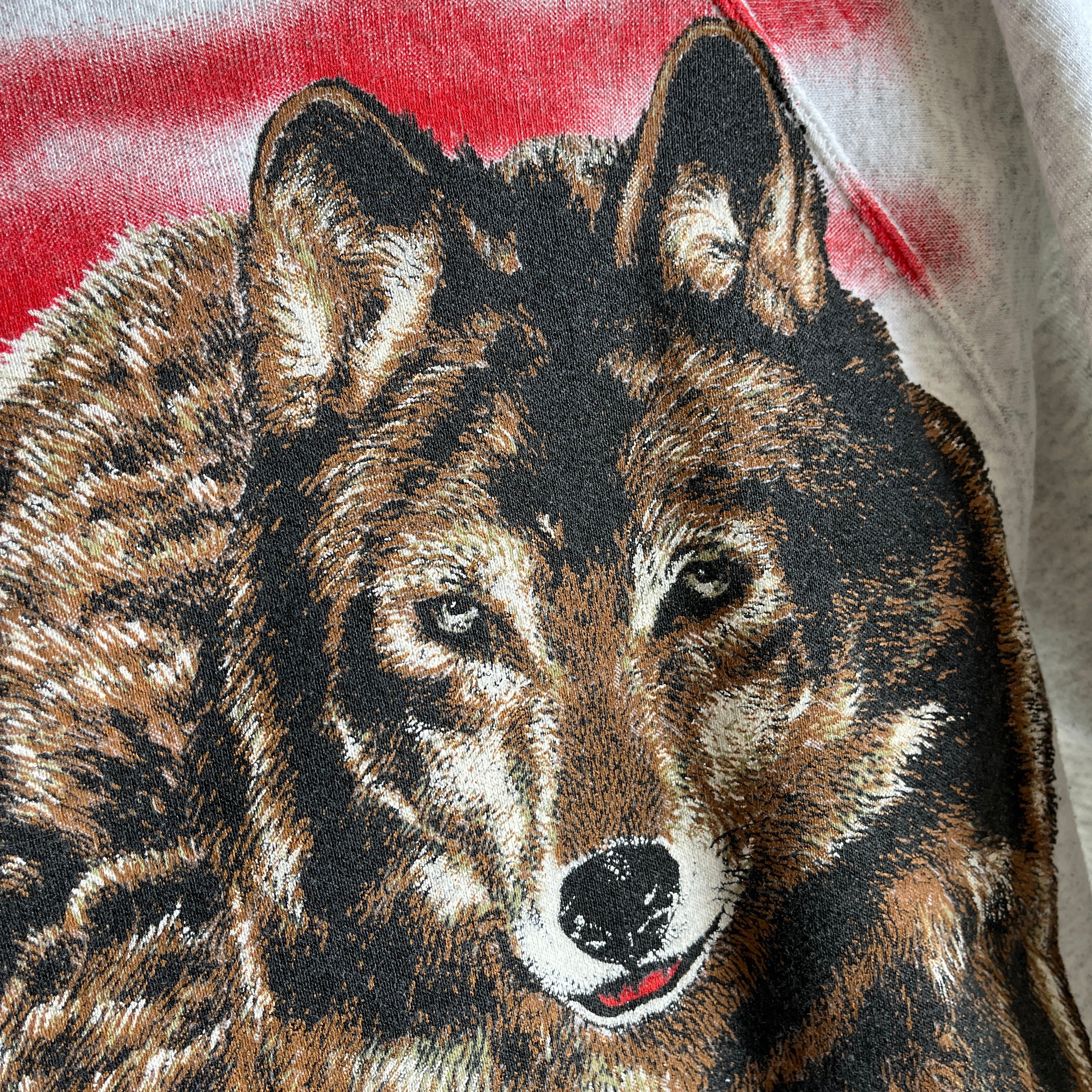 Sweat-shirt loups des années 1980