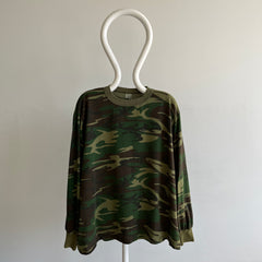 1980s Lightweight Camo Long Sleeve Boxy T-Shirt