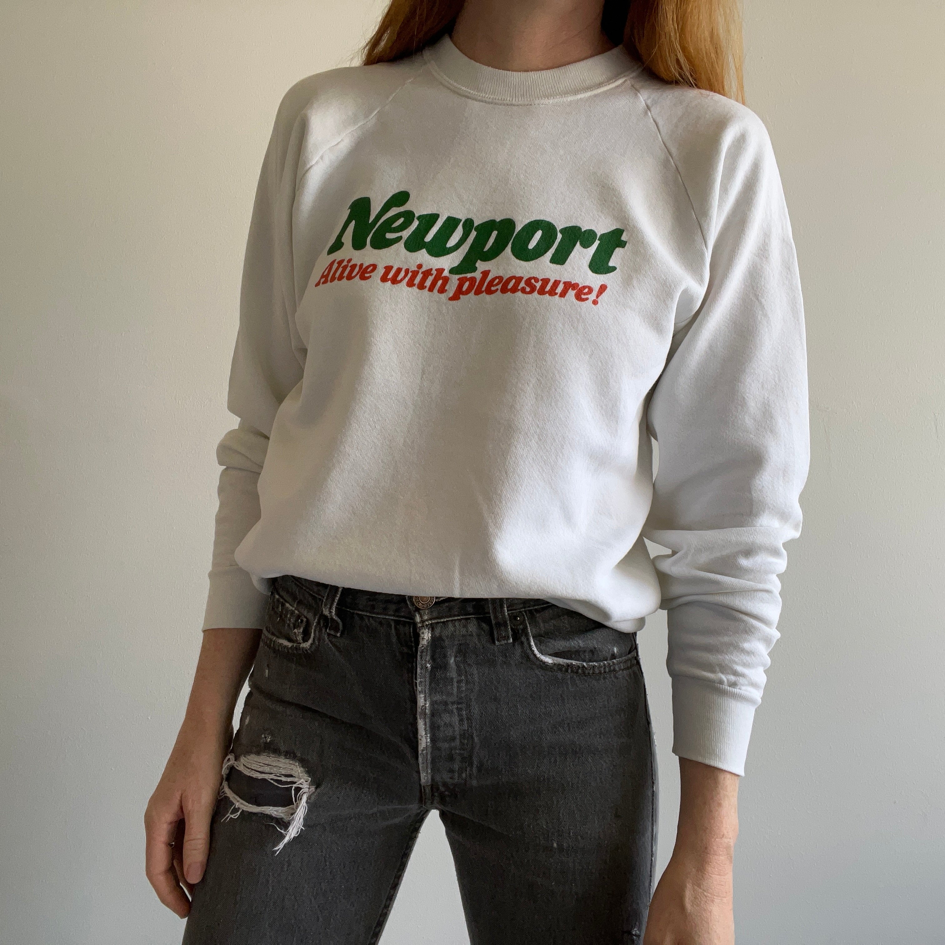1980s Newport Alive with Pleasure Sweatshirt by Screenstars
