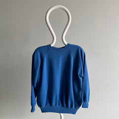 Sweat-shirt bleu vierge parfaitement charmant des années 1980