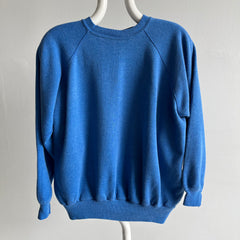 Sweat-shirt bleu vierge parfaitement charmant des années 1980