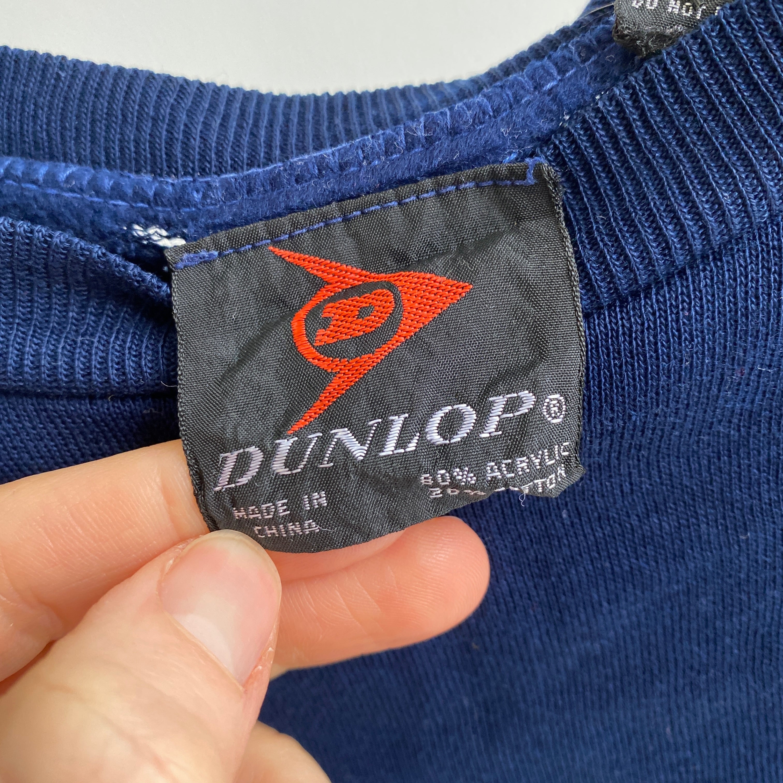 1980/90s Dunlop Color Block Soft Sweatshirt - Made in China