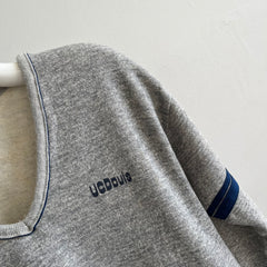 1970s UC Davis Double Stripe V-Neck Sweatshirt by Sportswear