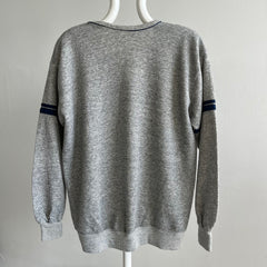 1970s UC Davis Double Stripe V-Neck Sweatshirt by Sportswear