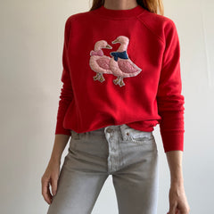 1980s DIY Ducks in a Relationship Sweatshirt - SOMEONE PLEASE SNAG THIS!!!