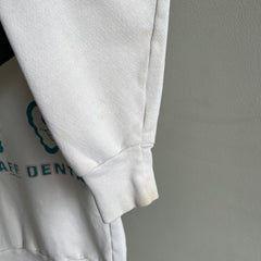 1980s Dental Staff Builtin Collar Sweatshirt - WOWZA