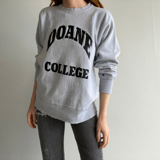 1980s Doane College Champion Brand Nicely Thrashed Sweatshirt