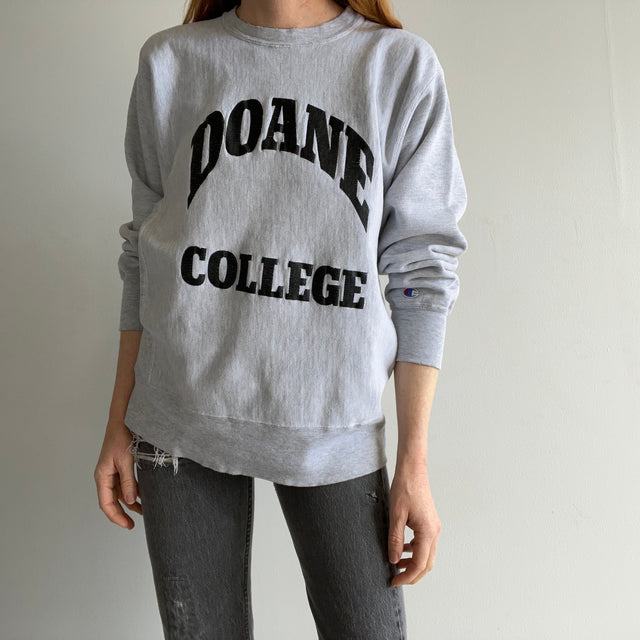 1980s Doane College Champion Brand Nicely Thrashed Sweatshirt