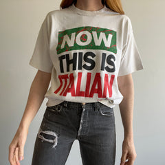 T-shirt maintenant c'est italien des années 1980/90