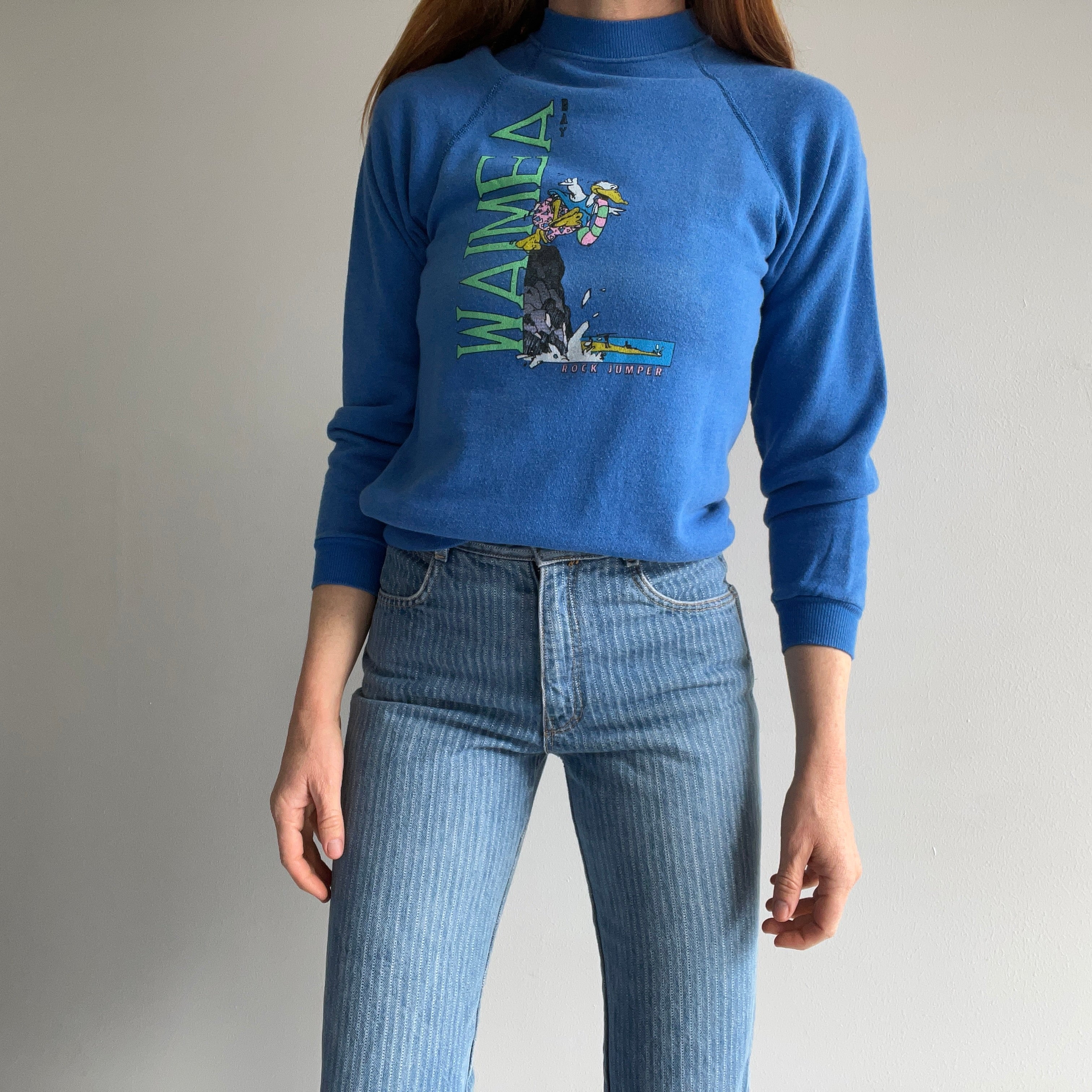 1980s Waimae Bay Hawaii Tourist Sweatshirt - XS