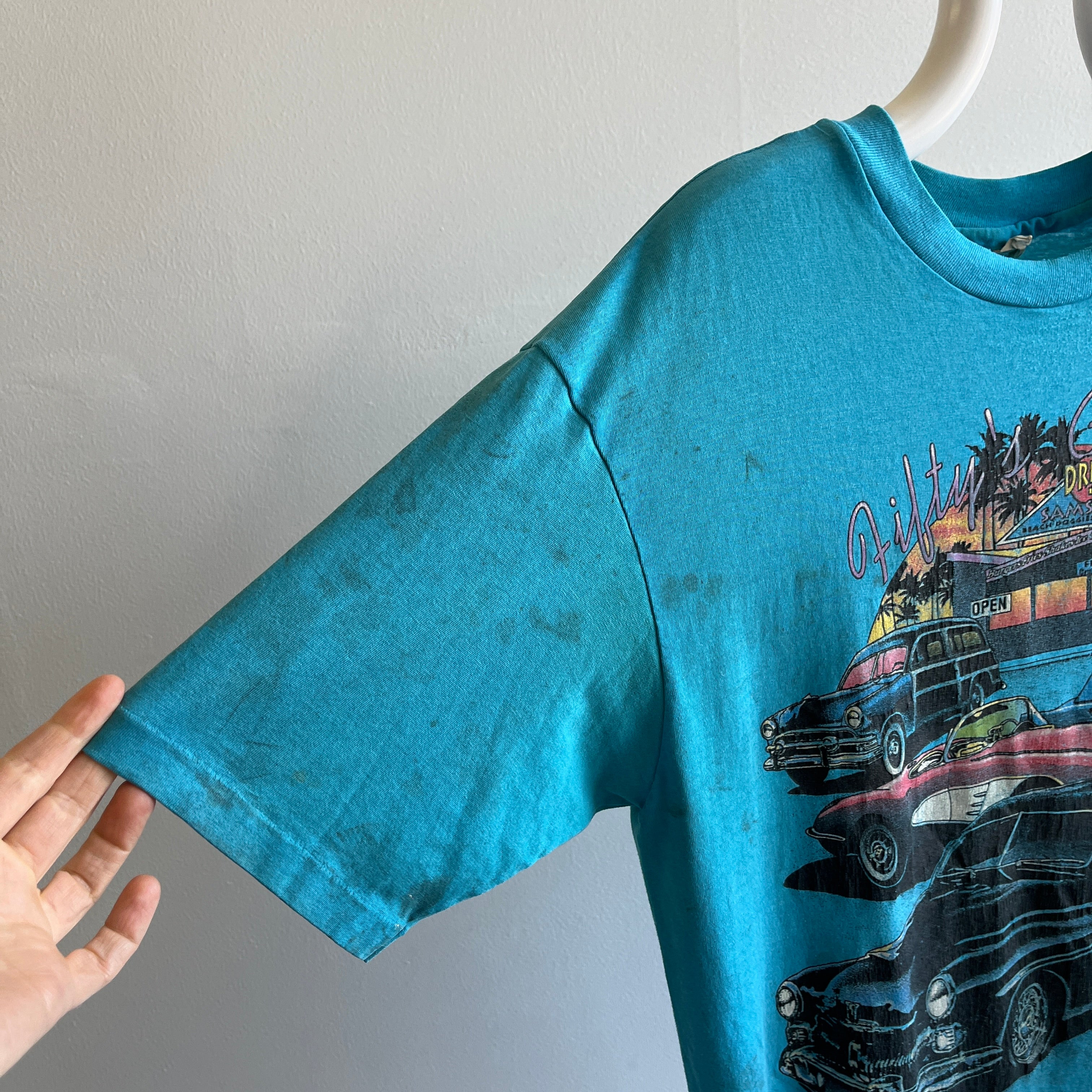 1980s SUPER Thin and Stained Fifty's Classics Car T-Shirt