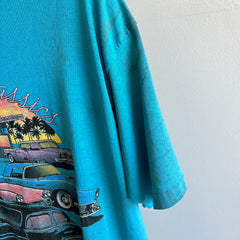 T-shirt de voiture des années 1980 SUPER mince et taché Fifty's Classics