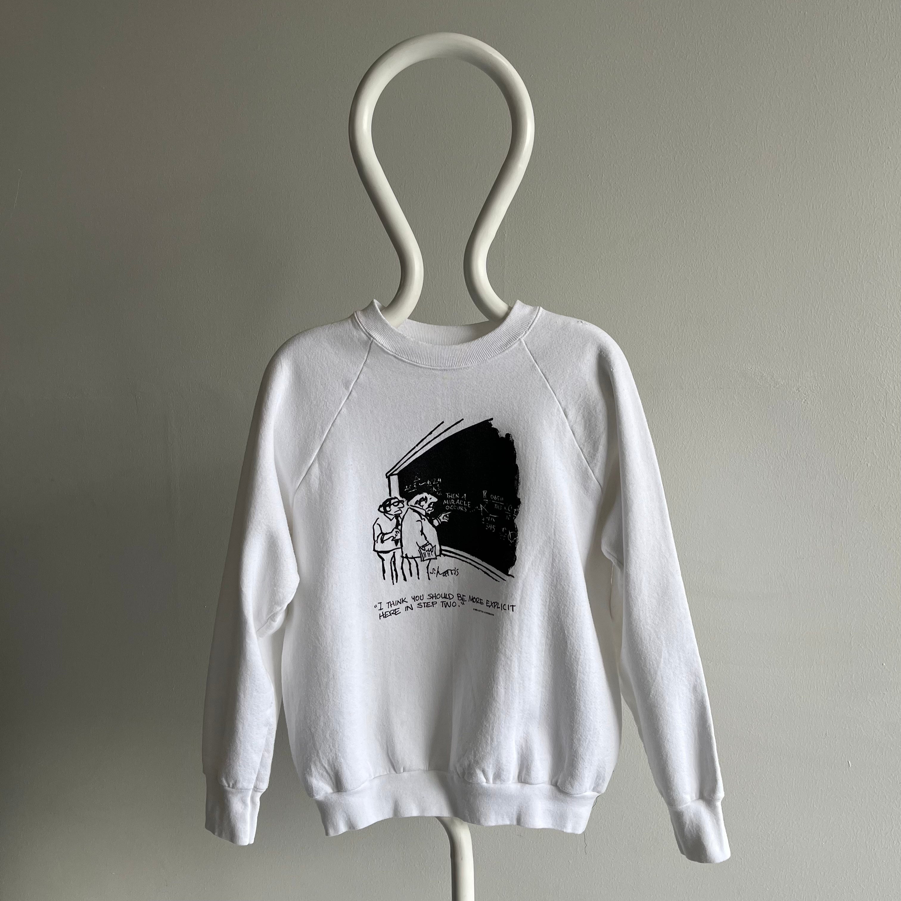 1985 Sidney Harris Classic Cartoon Sweatshirt by FOTL