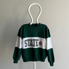 1988 Michigan State Rose Bowl Color Block Sweatshirt !!!!