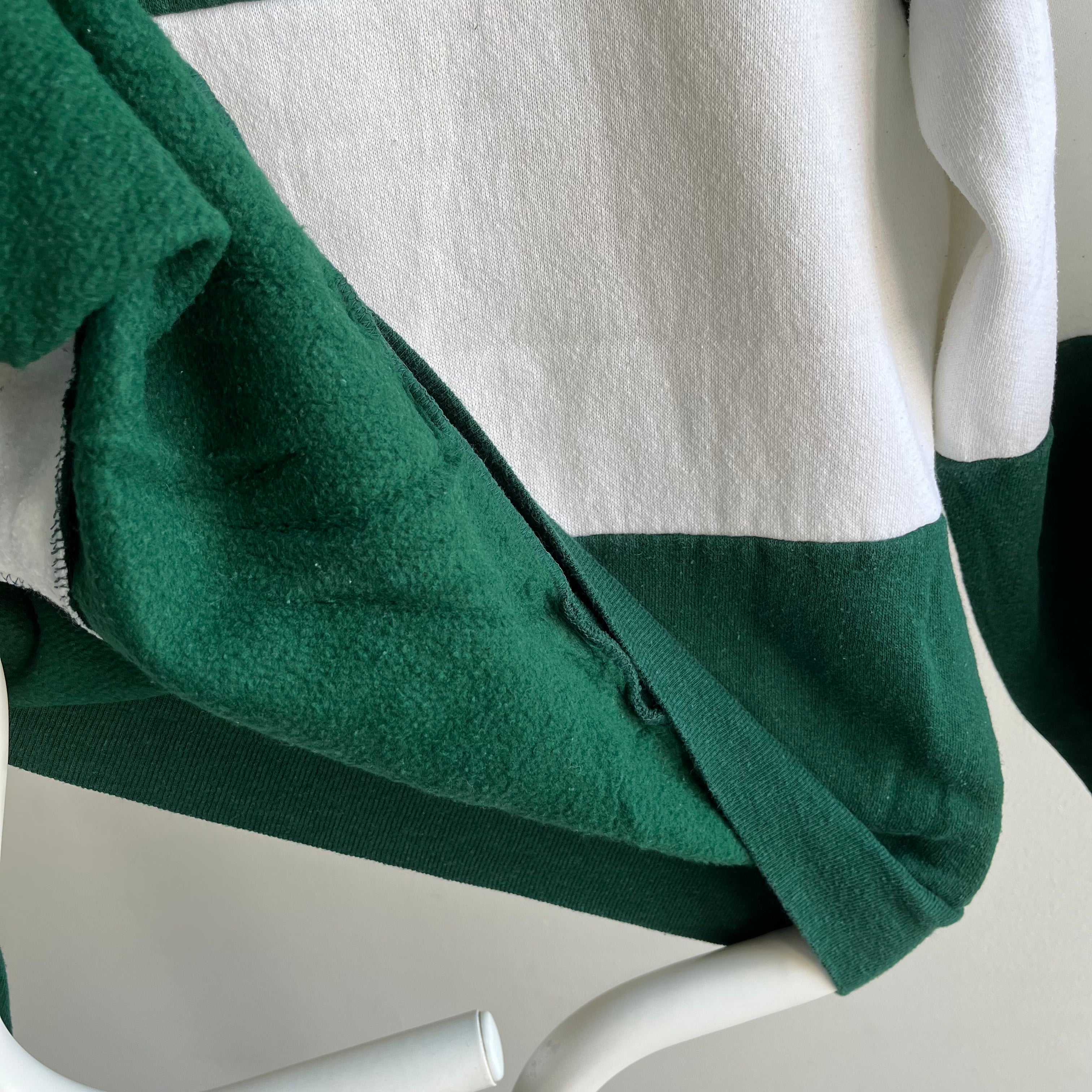 1988 Michigan State Rose Bowl Color Block Sweatshirt !!!!