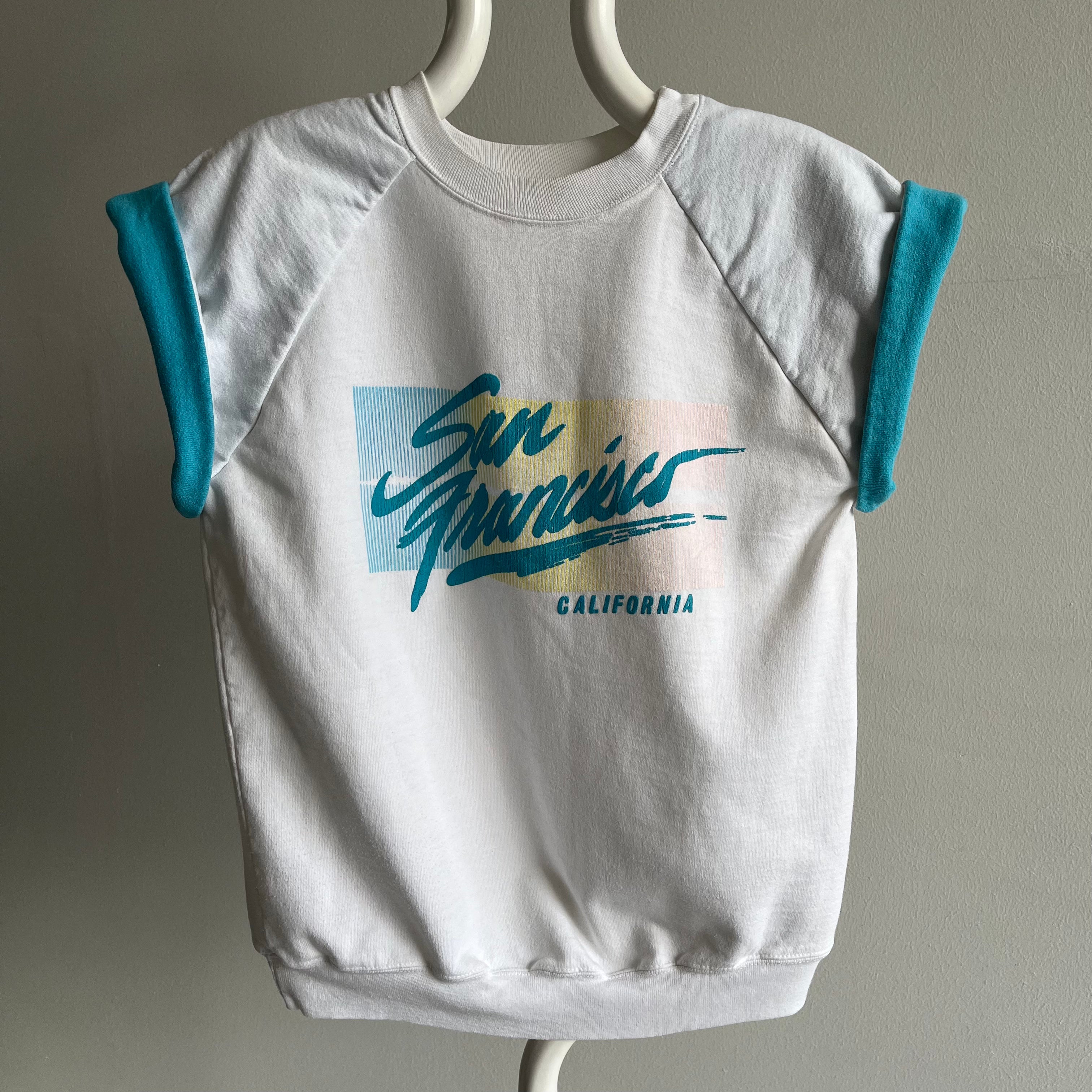 1980s Two Tone San Francisco Tourist Muscle Warm Up