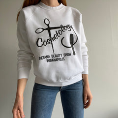 1980s Cosmetology - Indiana Beauty Show, Indianapolis - Sweatshirt by Screen Stars