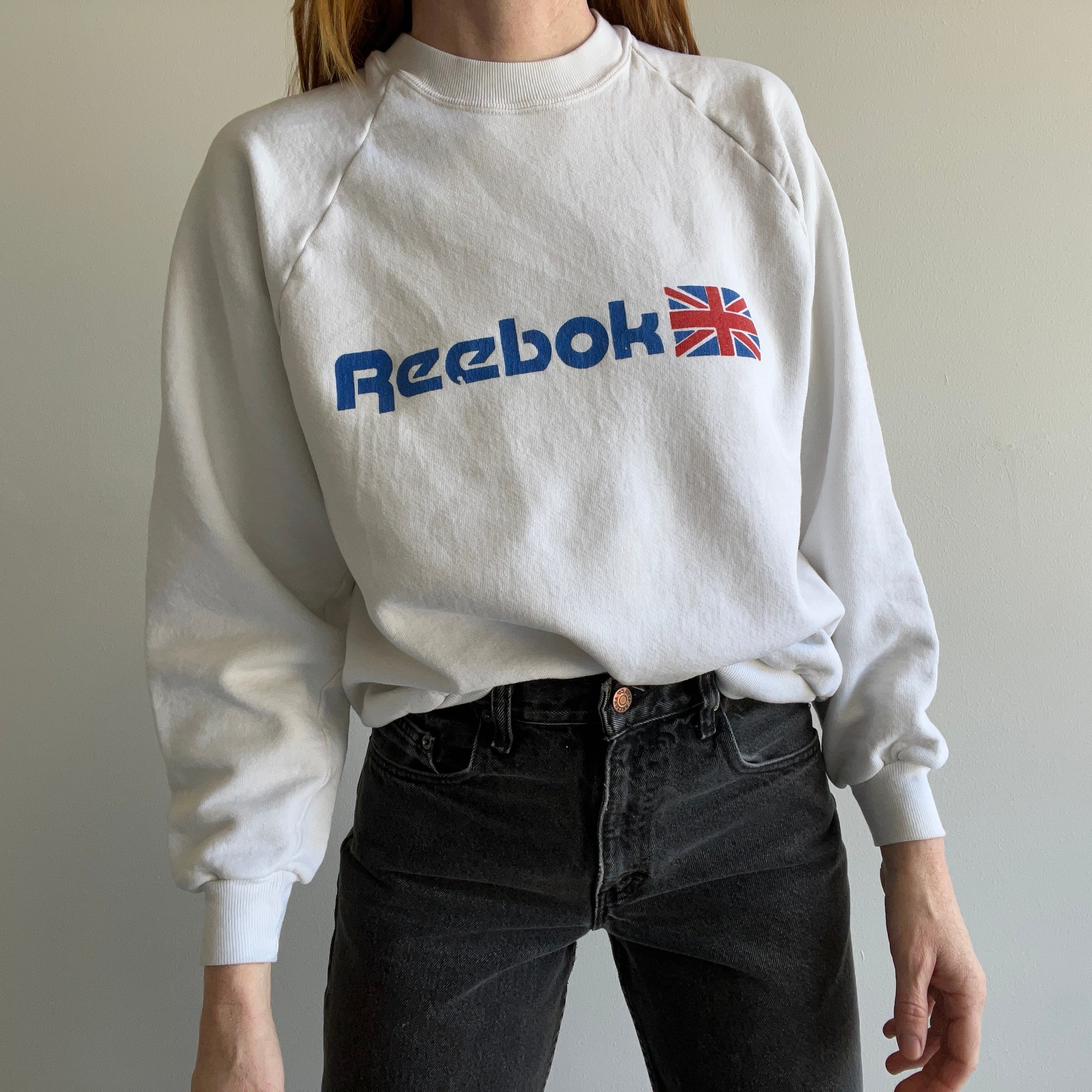 lørdag grus vision 1980s Reebok Logo Sweatshirt - USA MADE – Red Vintage Co