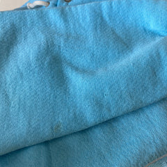 1980s Smaller Size Baby Blue Pullover Hoodie - YES!