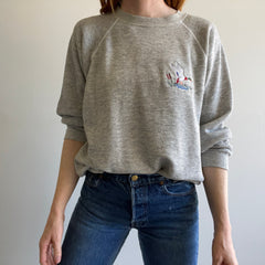 1980s Embroidered Flying Duck Sweatshirt