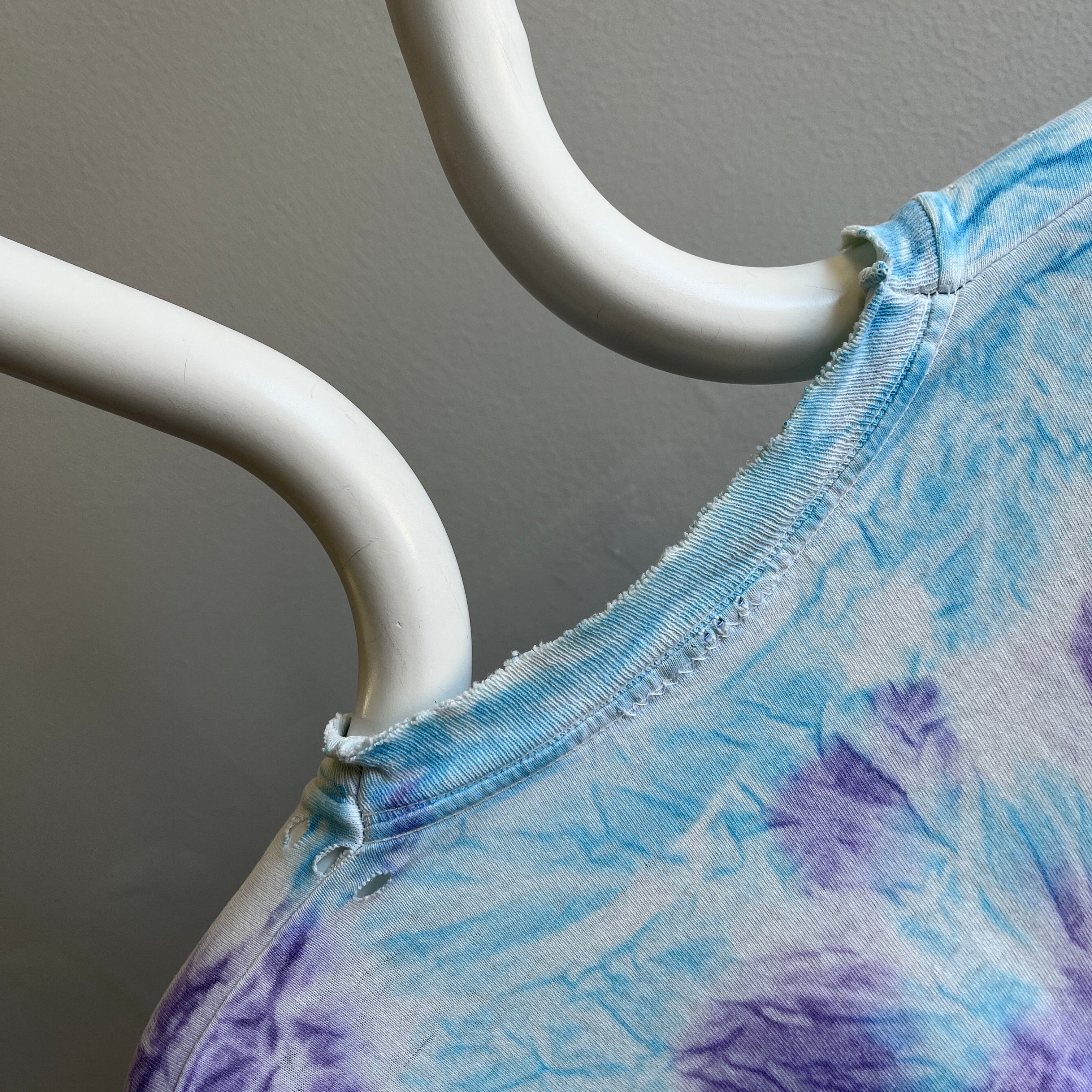 1990s Super Soft Beat Up Tie Dye T-Shirt - Perfectly Thrashed!