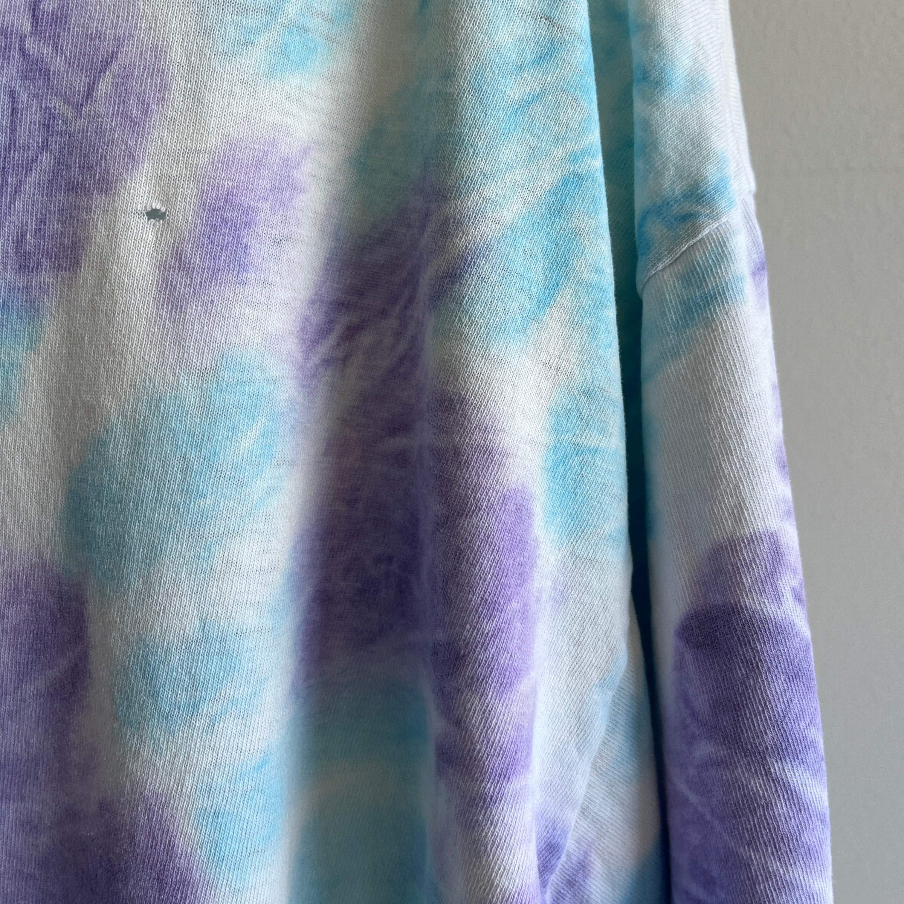 1990s Super Soft Beat Up Tie Dye T-Shirt - Perfectly Thrashed!