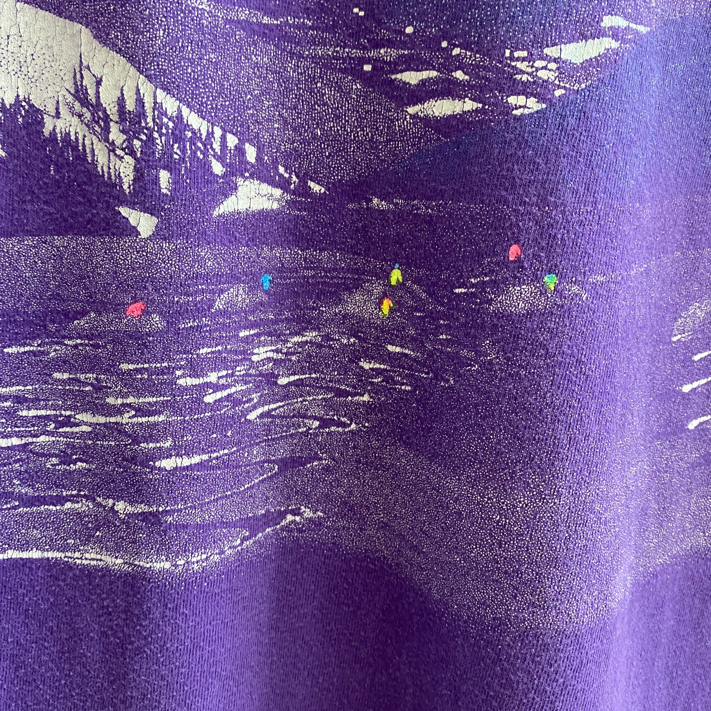 1990 Killington T-shirt de ski en coton devant et dos