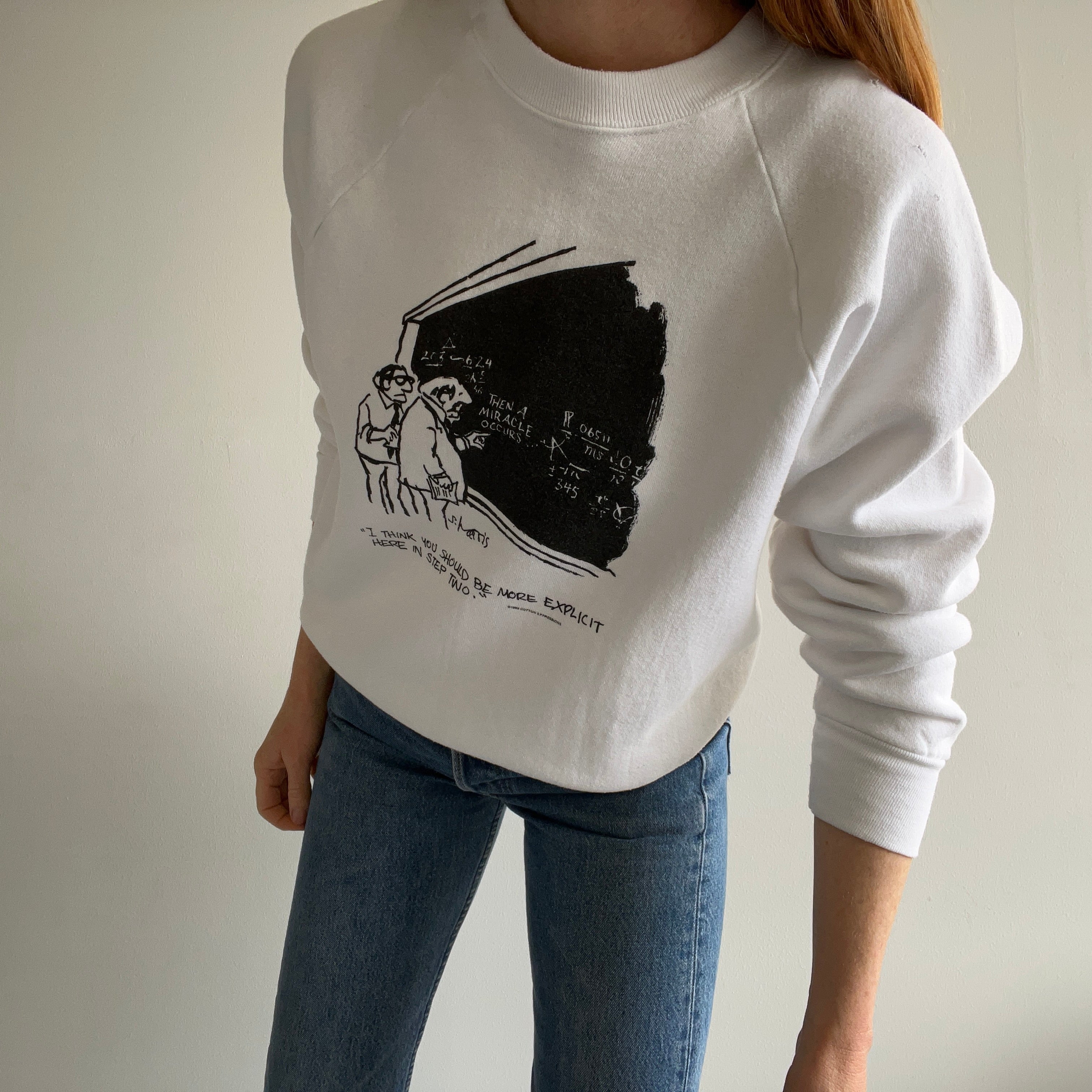 1985 Sidney Harris Classic Cartoon Sweatshirt by FOTL