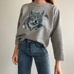 1989 Wolf Sweatshirt with Cut Cuffs