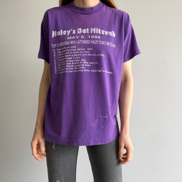 1996 Haley's Bat-Mitzvah T-Shirt..."Not!"