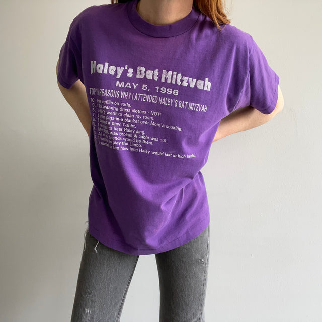 1996 Haley's Bat-Mitzvah T-Shirt..."Not!"