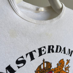 1970 Amsterdam Tourist Baby Tee w Coloration