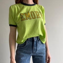 1980s Champion Brand ReDyed Emory Ring T-Shirt wa DIY Crop