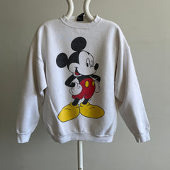 1980/90s Mickey Sweatshirt - Staining and Wear